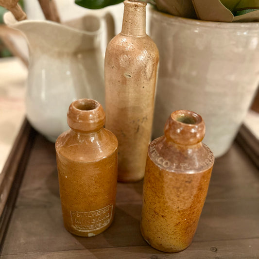 Antique English Stoneware Mineral Water Bottle – York. MW. Co Ltd, Brentford