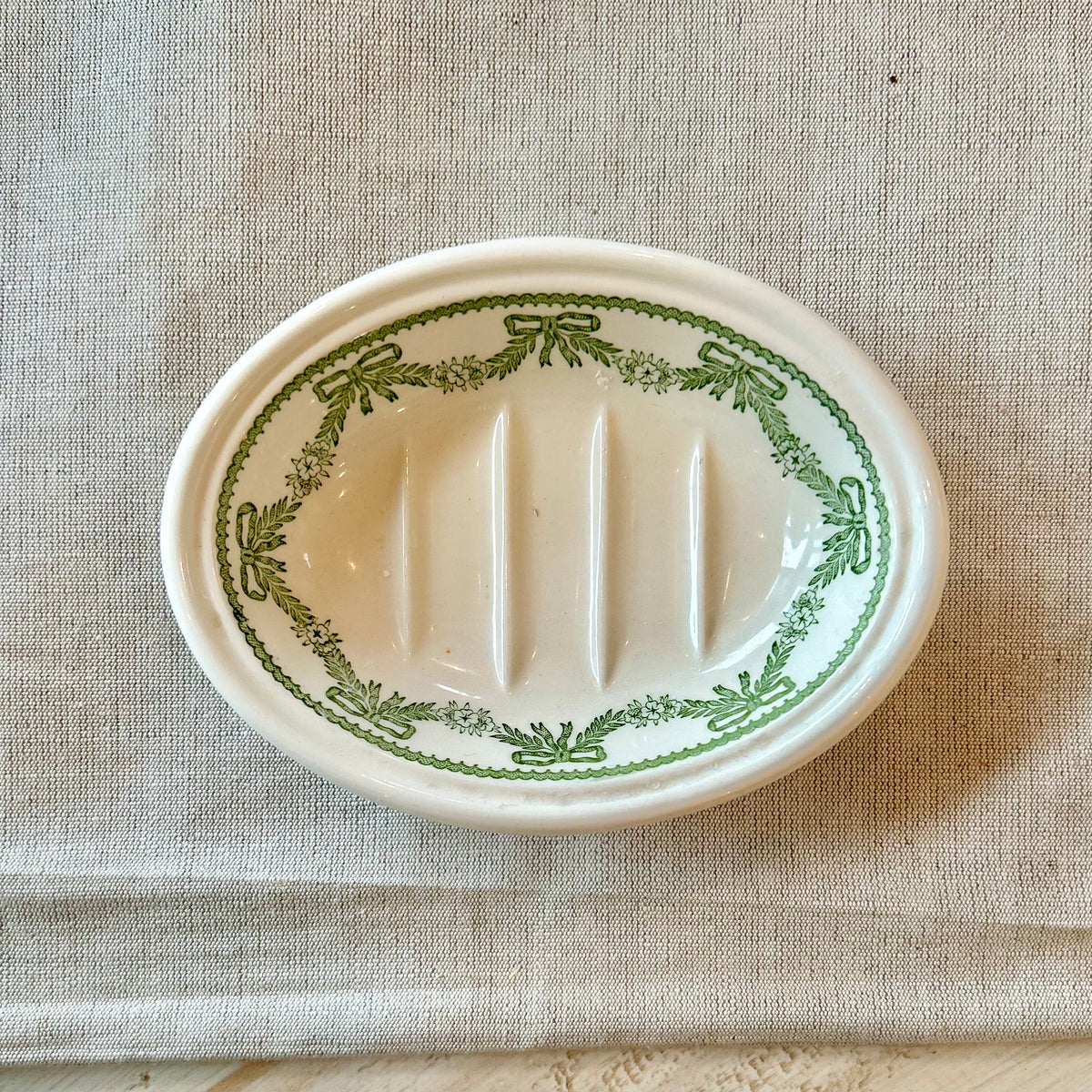 English Garland Soap Dish — Mason’s for Crabtree & Evelyn