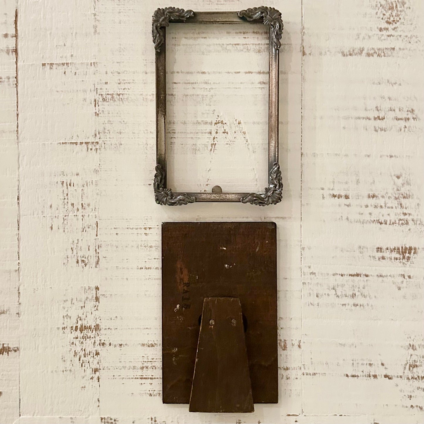 Detailed vintage metal frame