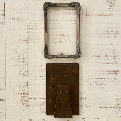 Detailed vintage metal frame