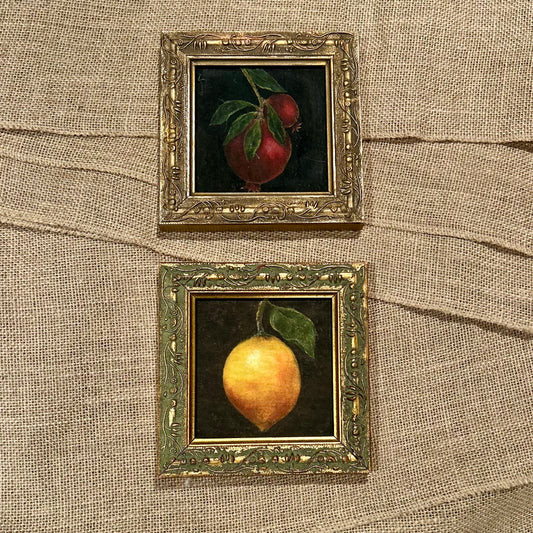Pomegranate- fine art print in vintage frame