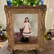 Antique Portrait of an Edwardian Girl — Signed and Dated 1903