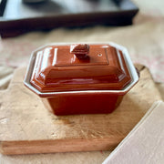 Vintage Belgian Stoneware Terrine Dish
