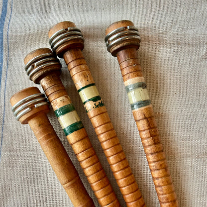 Set of Vintage English Mill Bobbins — Set of Four