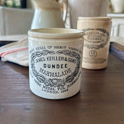Antique James Keiller & Sons Dundee Marmalade Pot (Medal Transfer)