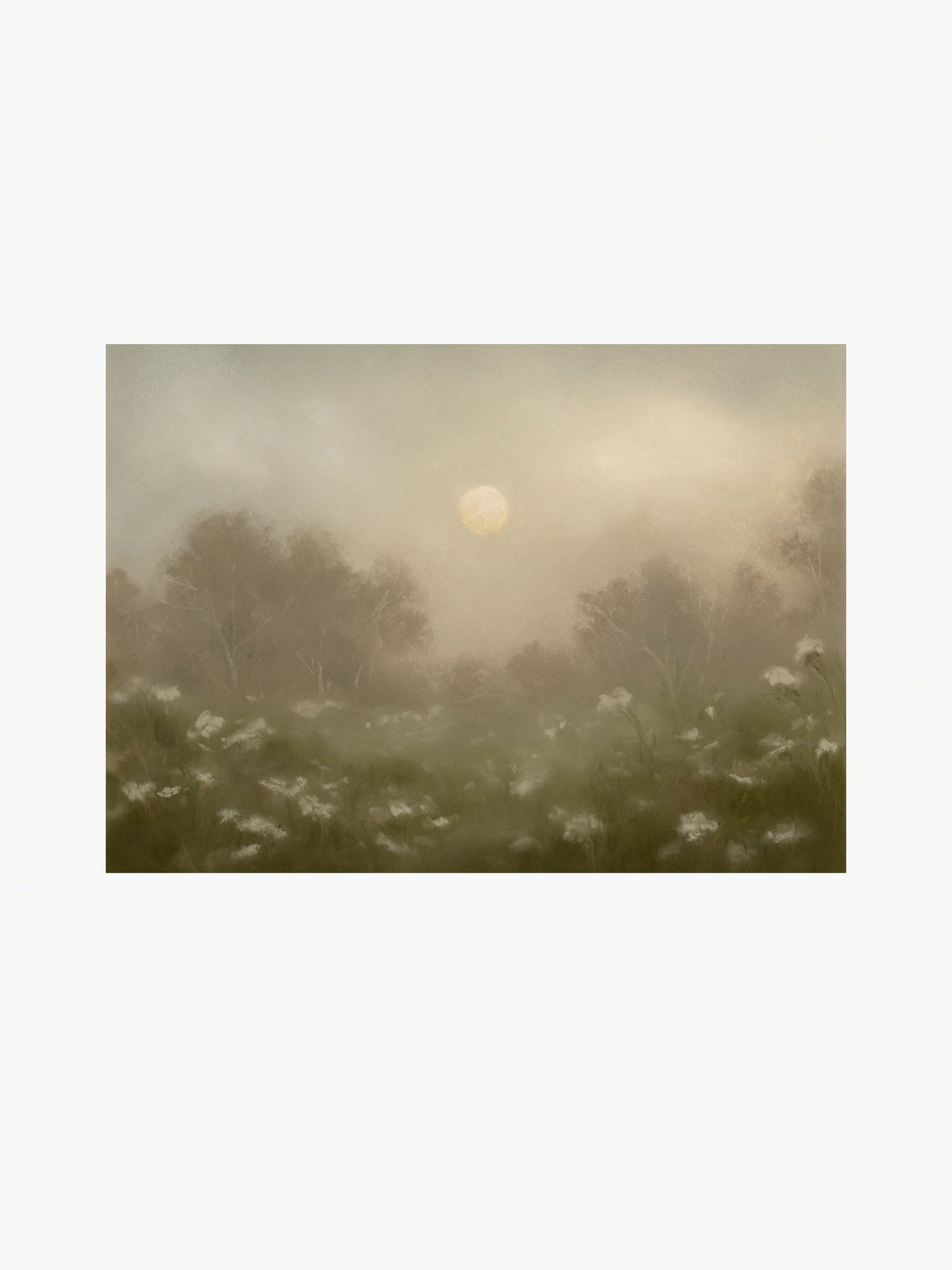 Misty Meadow II-Framed Fine Art Print 8x10”