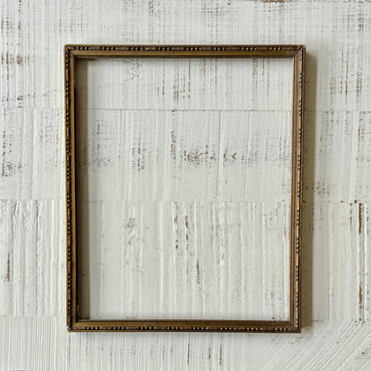 Antique Gilded Frame with Beaded Detail