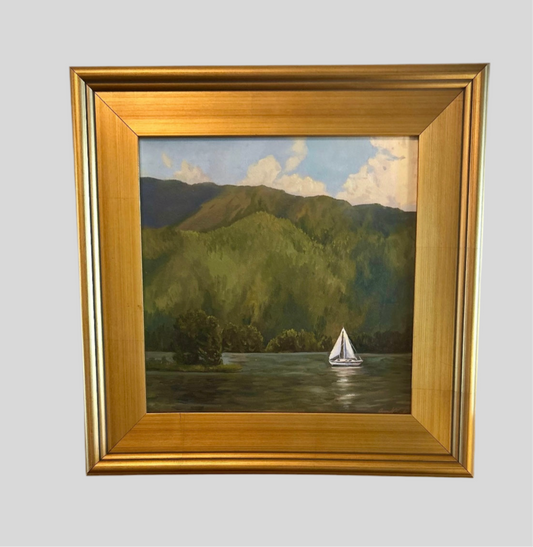 Sailing-original (framed) art by Jacob Mark