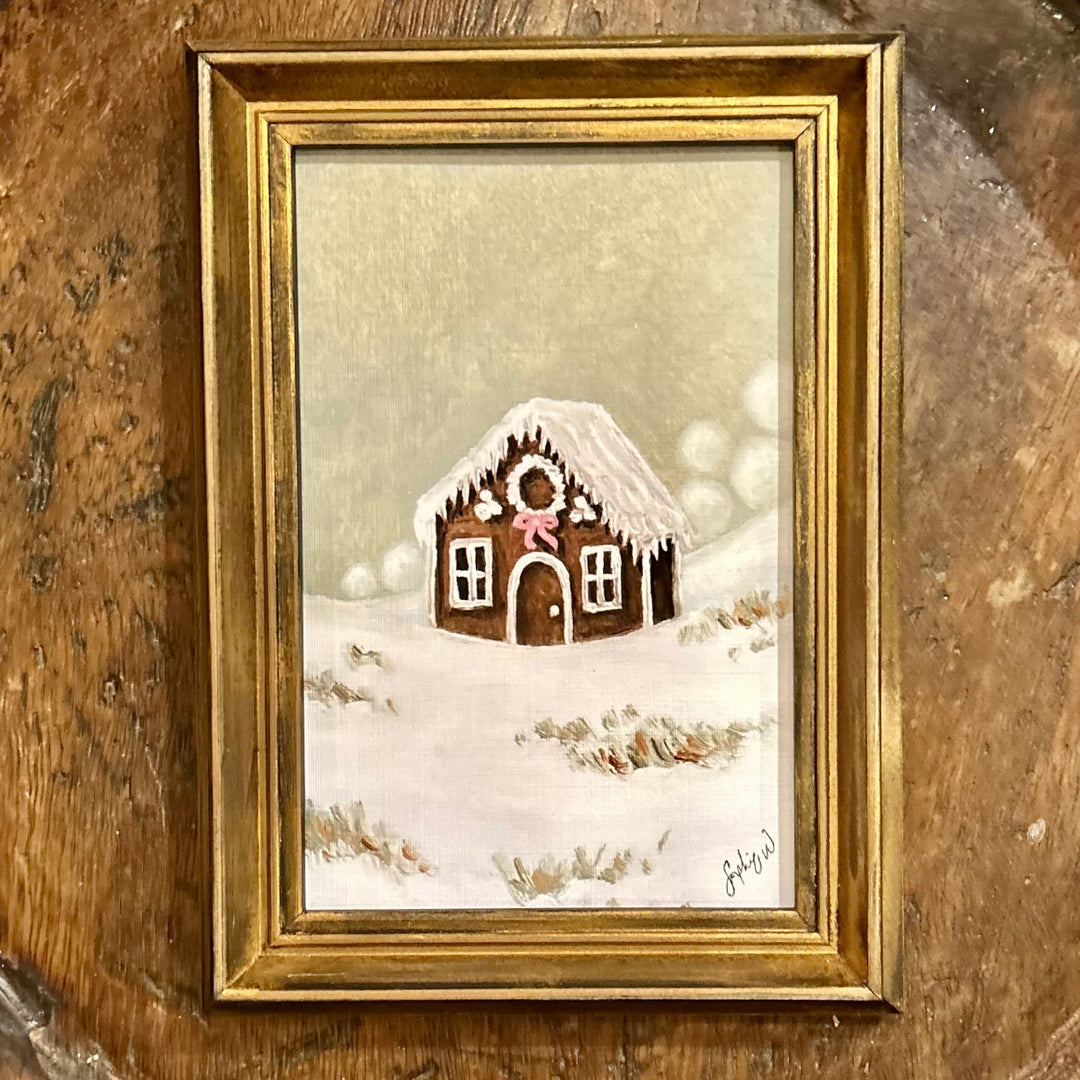 "Gingerbread Cottage" Framed Fine Art Print 