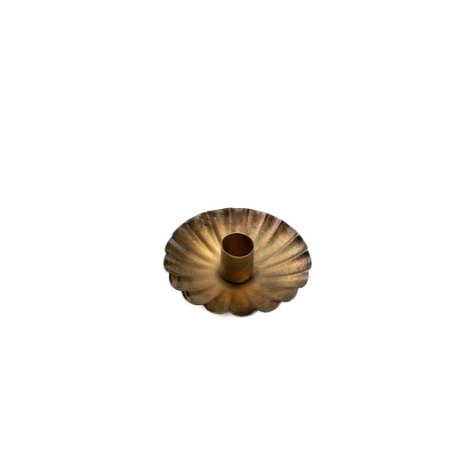Inej floral candleholder gold