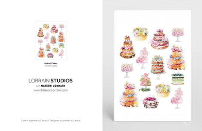 NEW Carte de souhaits - Naked Cakes / Greeting Card