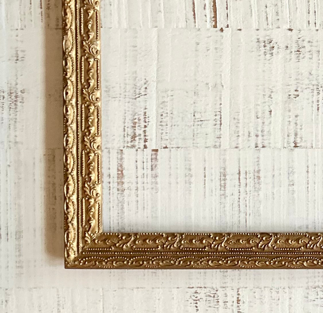 Antique large ornate gold frame