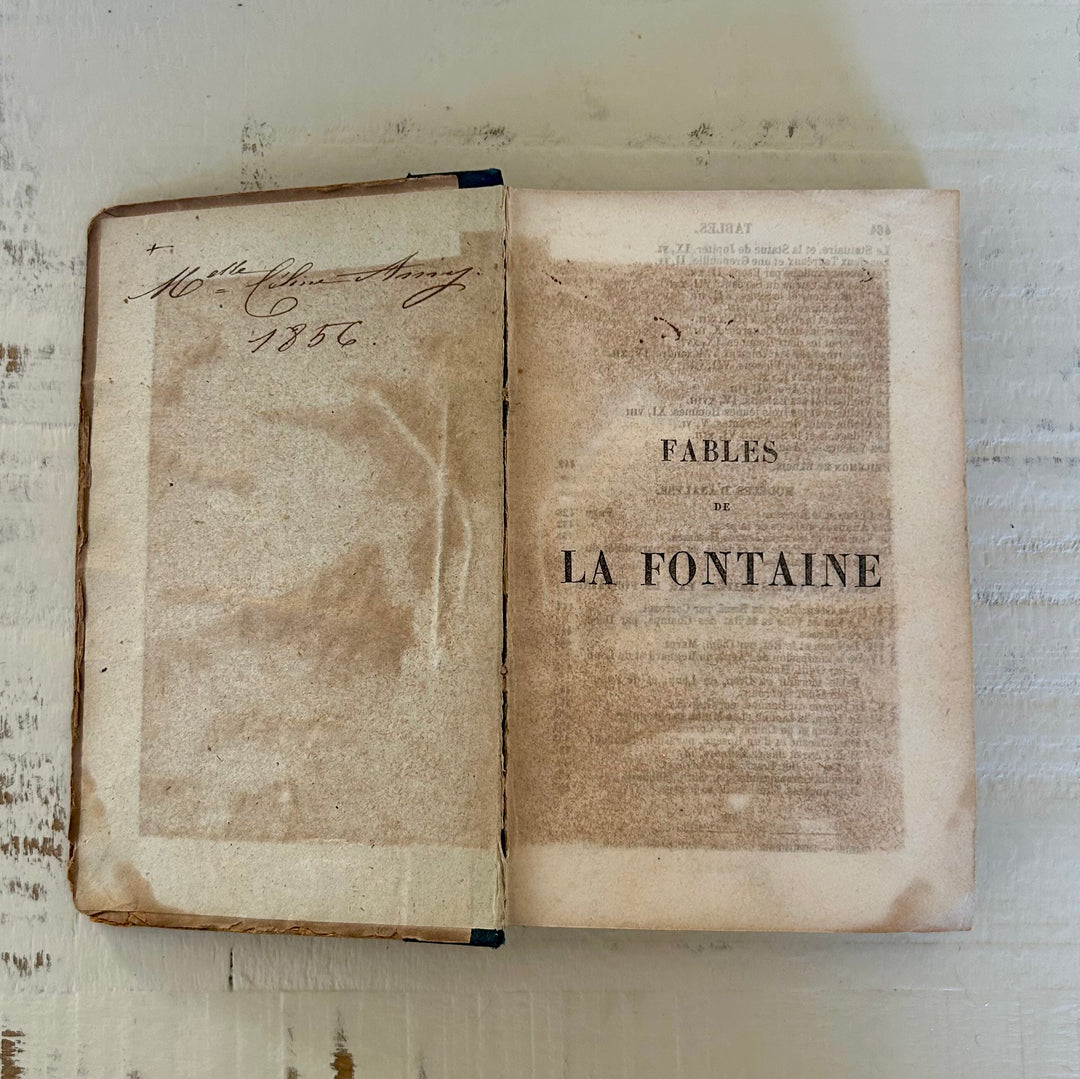 “Fables de La Fontaine, Paris 1856 — A Petite Antique French Edition”