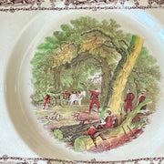 Vintage English Biarritz Transferware Plate – Royal Staffordshire “Rural Scenes”