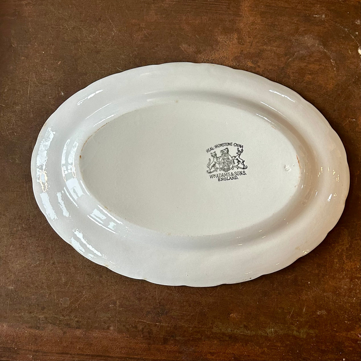 Antique English Ironstone Oval Serving Platter
Wm Adams & Sons, England | c.1880–1910