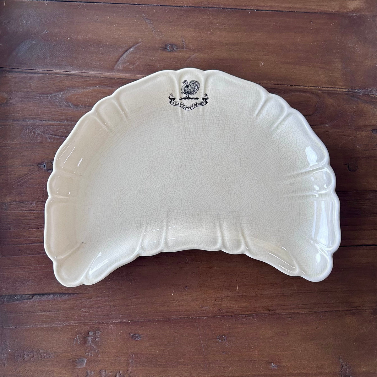 Antique English Parisian Ivory serving Dishes – Set of Two