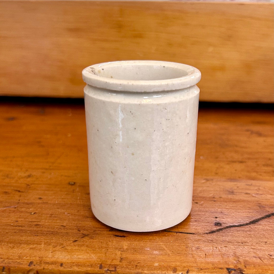 Antique English Stoneware Jam Jars - sold individually