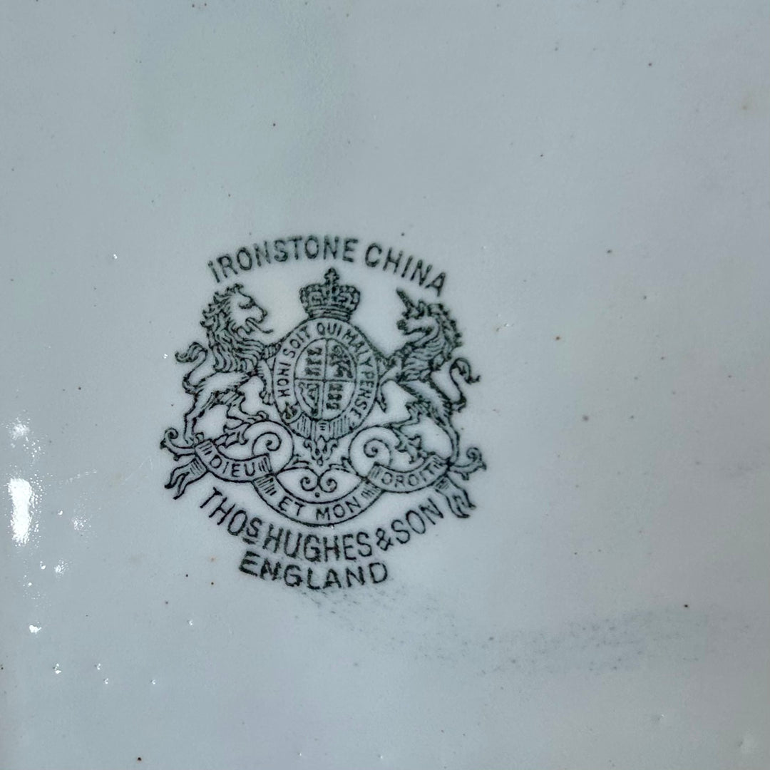 Rare Set of 4 Antique english ironstone bowls