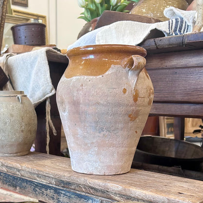 Antique Southern European Glazed Earthenware Storage Pot
Circa 1890–1910