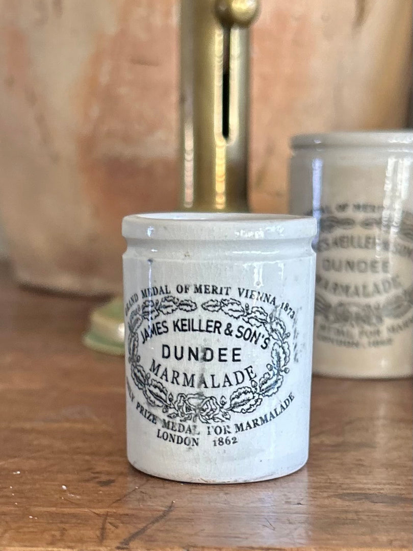 Rare Miniature “Train Pot” — James Keiller & Son Dundee Marmalade, c.1880s