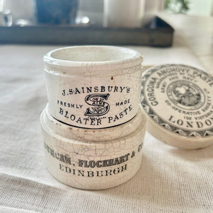 Antique J. Sainsbury’s Bloater Paste Pot