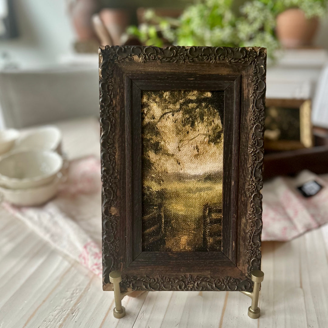 Where the path begins, in antique English frame