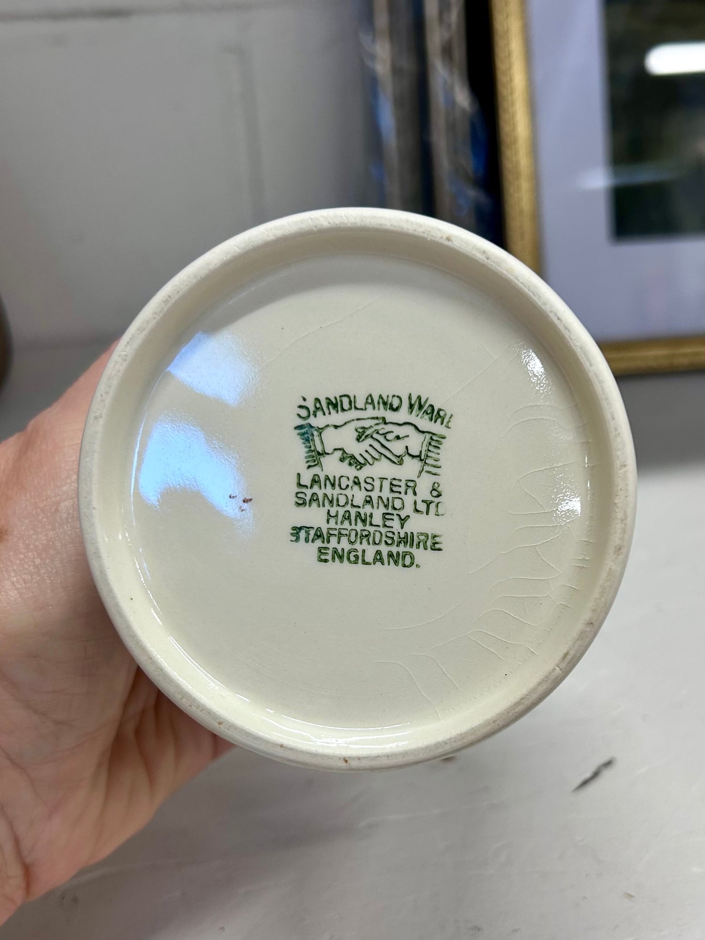 Vintage English Sandland Ware Frank Cooper Marmalade Jar