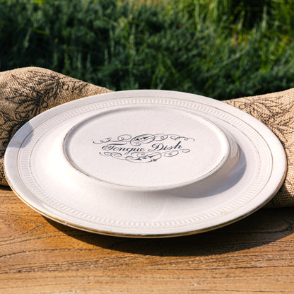 Antique “tongue dish” - Victorian ironstone
