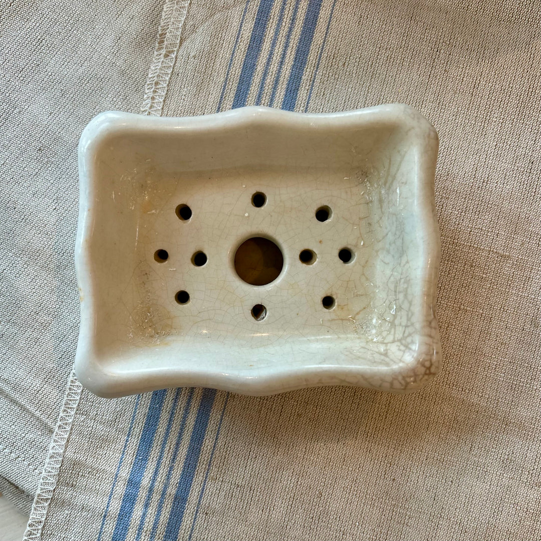 Antique Mellor & Co. Ironstone Soap Dish (c. late 1800s)