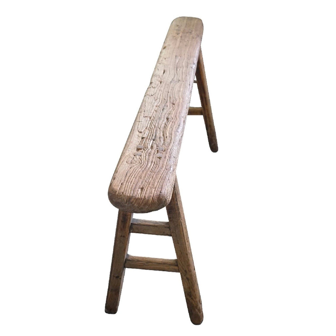 Vintage Skinny Wooden Bench