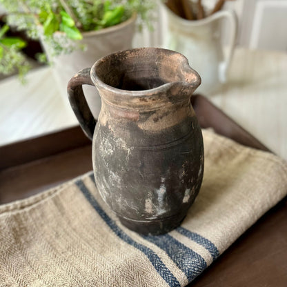 Antique Turkish Earthenware Pitcher