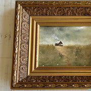 Original Countryside Study in ornate vintage frame