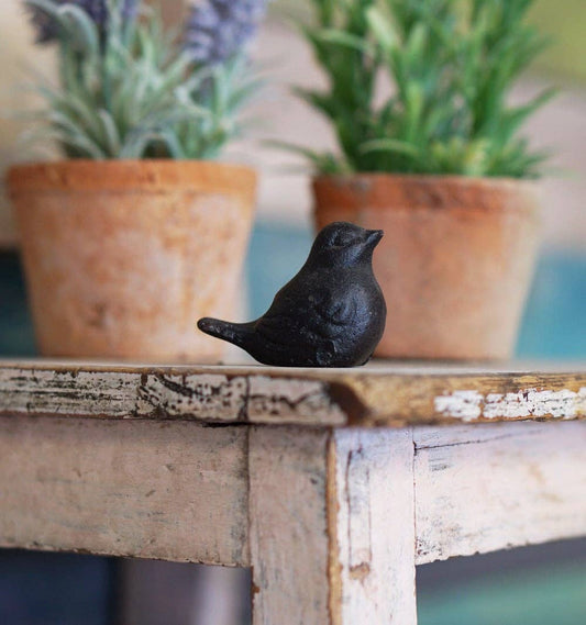 Cast Iron Mini Bird Figurine