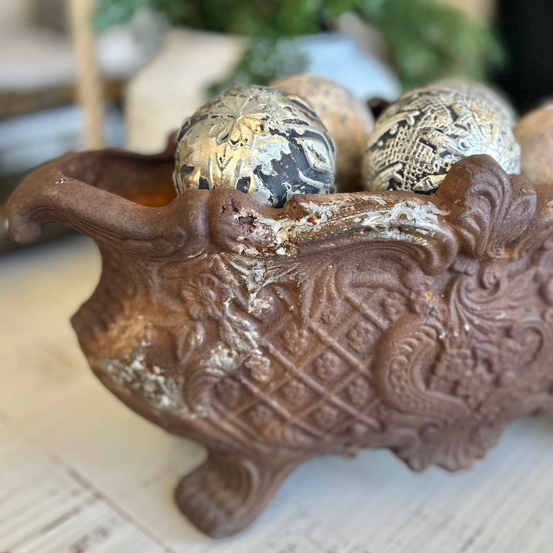 French cast-iron jardiniere 19th-century