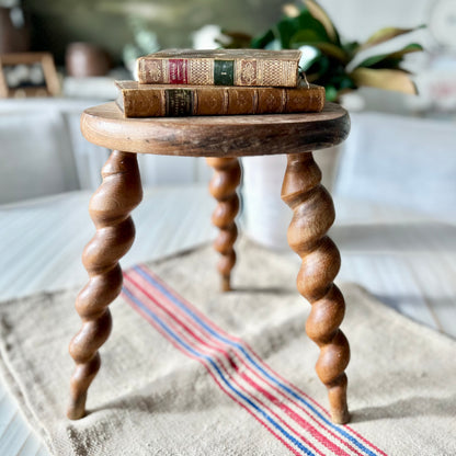 Antique Barley Twist Milking Stool