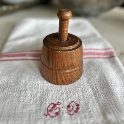 Antique Wooden Butter Mold – Pineapple Motif