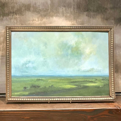 Sprawling fields II (antique French frame)