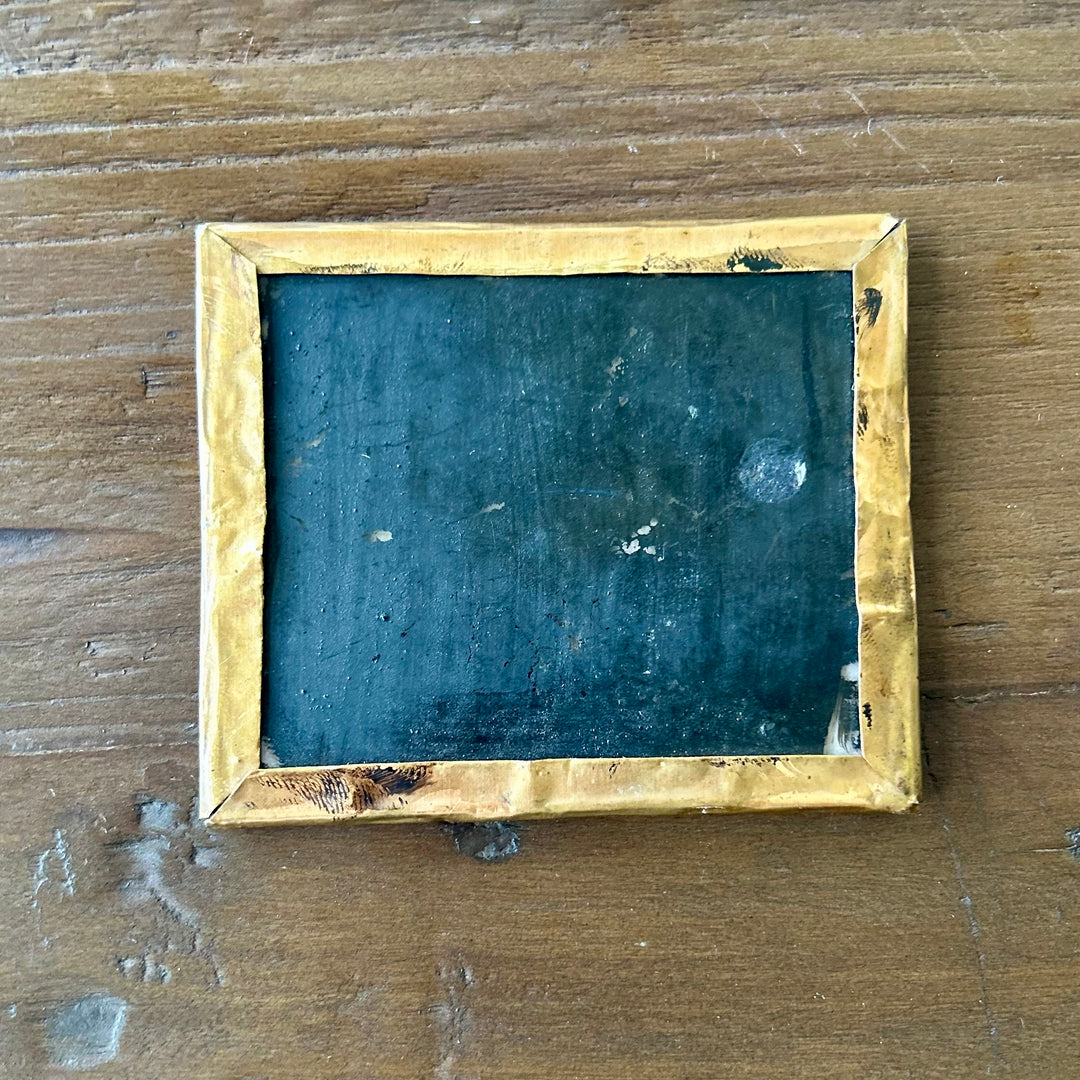 Victorian Brass Framed Castle Engraving