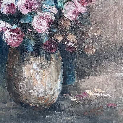 Vintage Signed Floral Still Life
