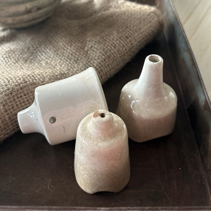 Early 1900s Ironstone Pie Funnels