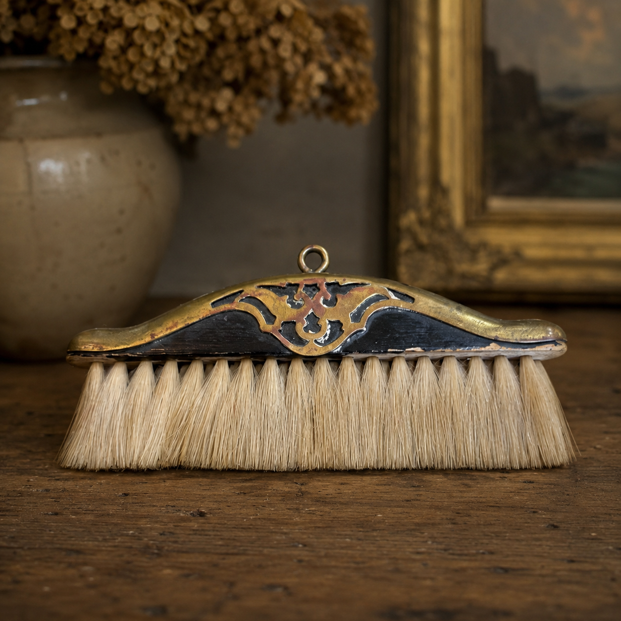 Antique Brass Mounted Clothes Brush
Late Victorian to Edwardian, c. 1895–1915