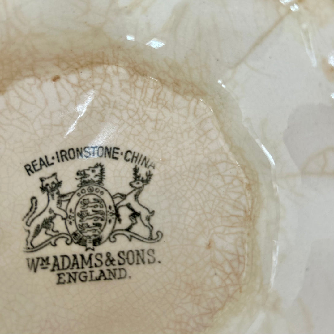 Antique English ironstone pedestal bowl