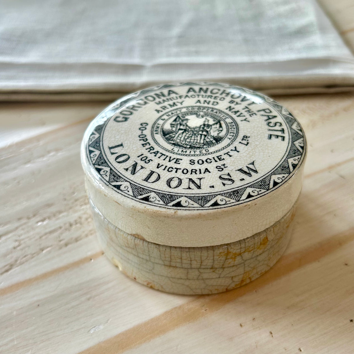 Gorcona Anchovy Paste Jar with Original Lid