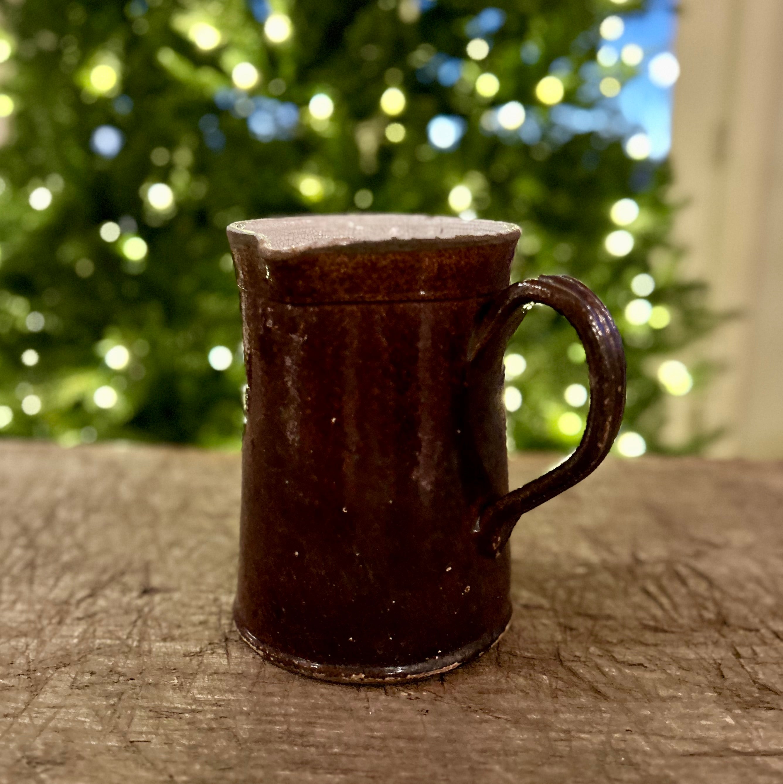 Antique English Treacle-Glazed Jug