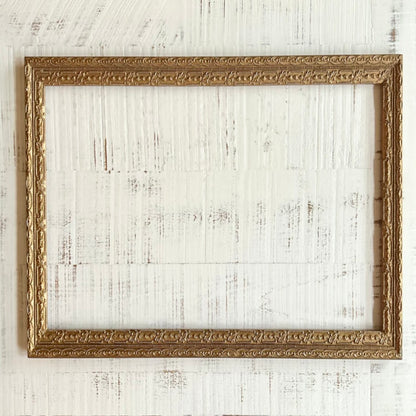 Antique large ornate gold frame