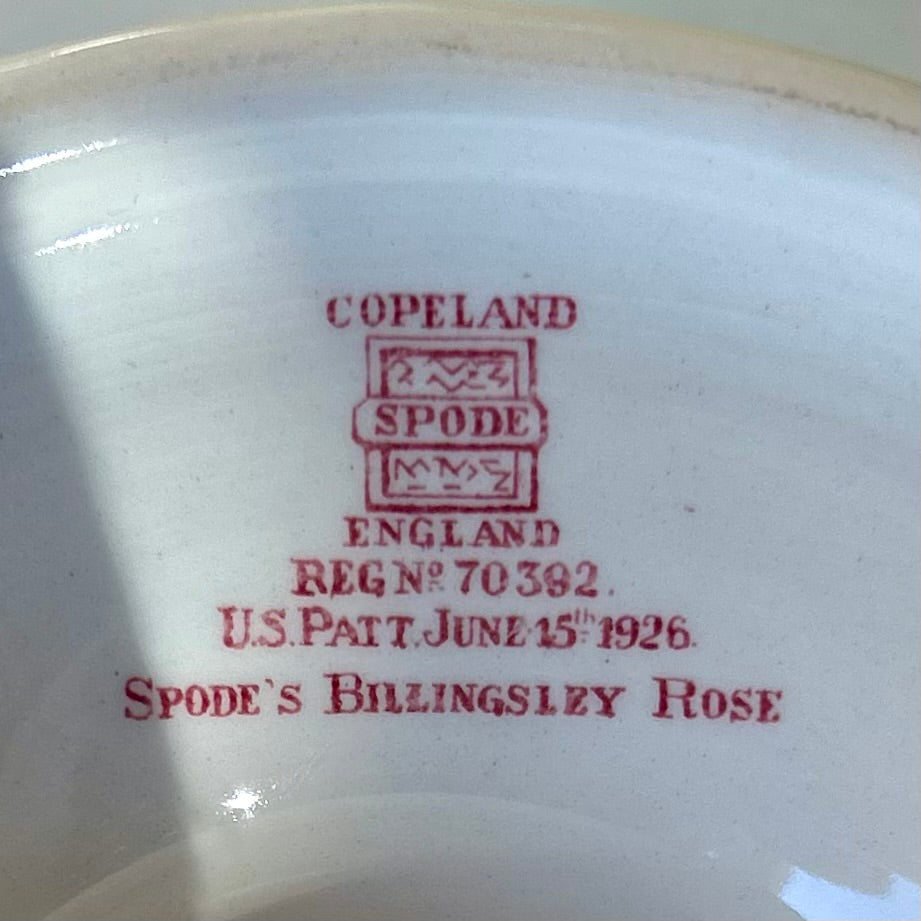 Antique Spode “Blushing Rose” Pedestal Cake Stand