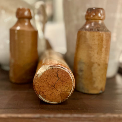 Antique Stoneware Bottle with Merchant's mark