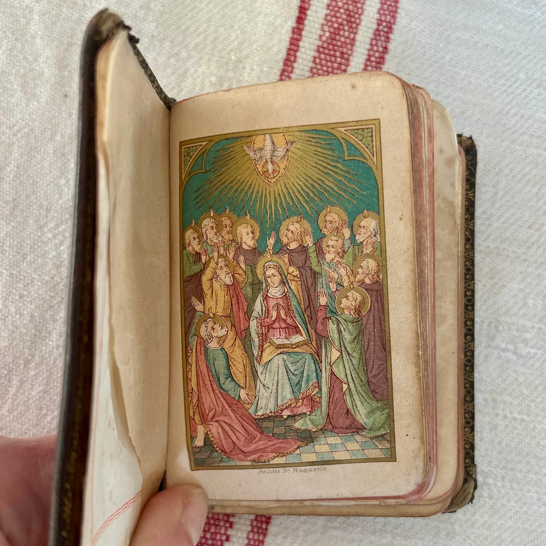 Antique 1891 French Paroissien Romain Prayer Book – Limoges Edition