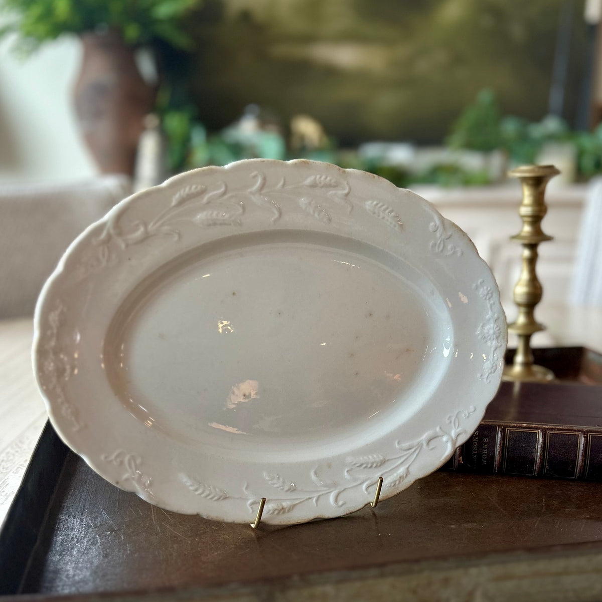 Antique English Ironstone Oval Serving Platter
Wm Adams & Sons, England | c.1880–1910