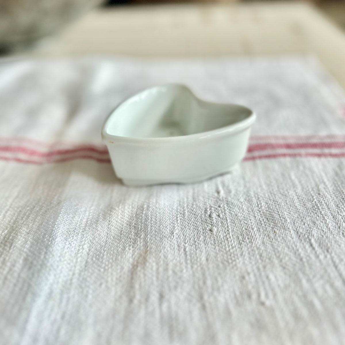 Vintage Porcelain Heart Soap Dish Insert
